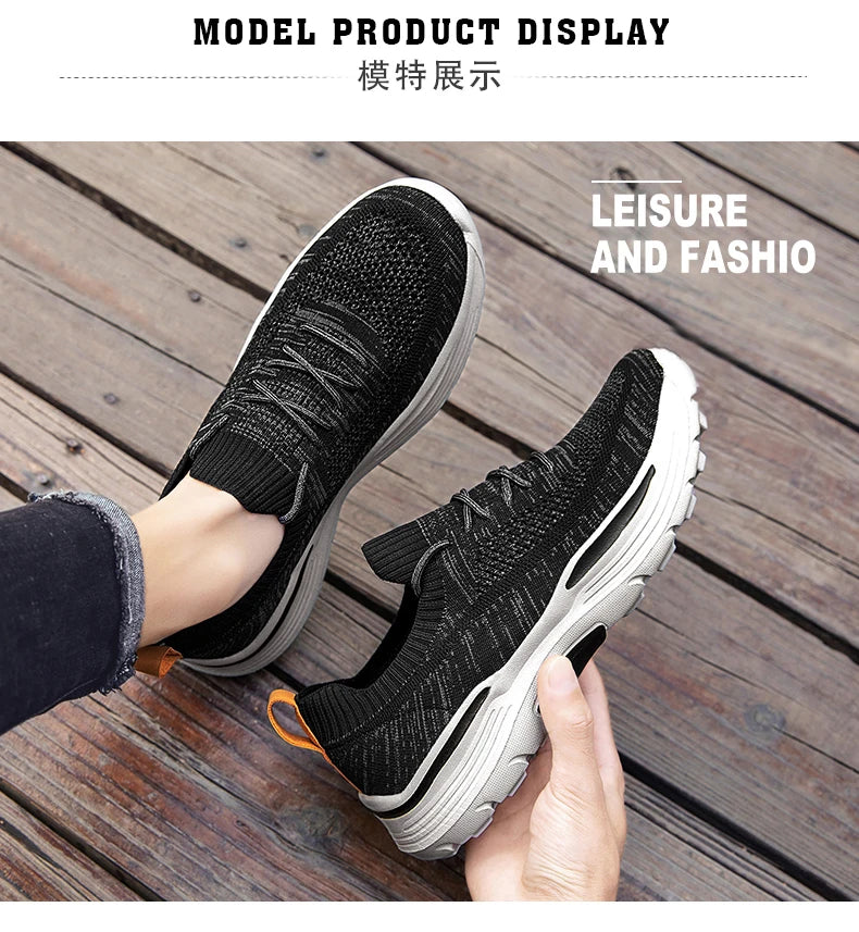 Men Casual Shoes Comfortable Mesh Shoes Summer Breathable Men Loafers Wide Slip On Walking Shoes Men 2023