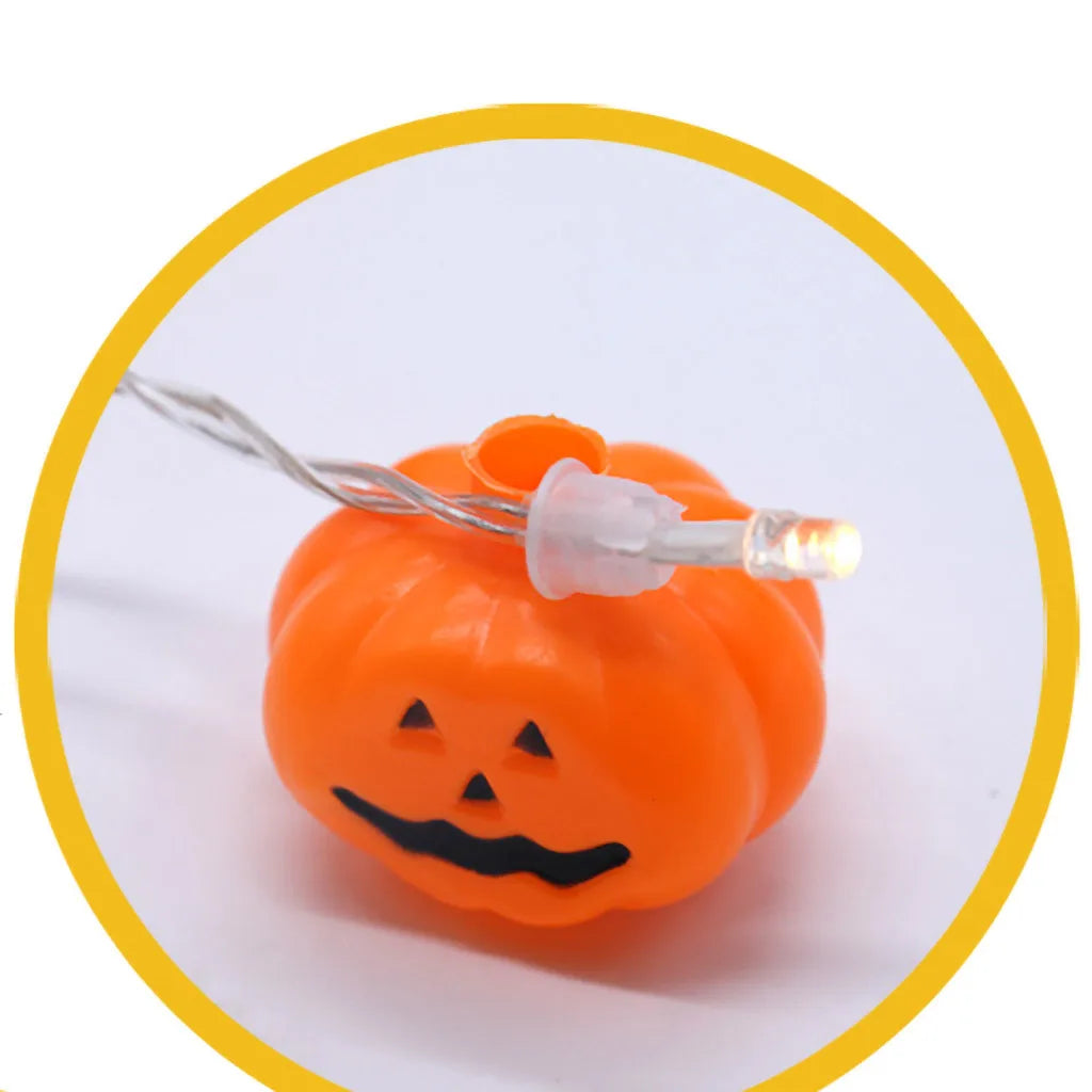 Fantastic Funny LED String Lights Halloween Decoration Accessories Lamp Horror LED Halloween pumpkin battery light string