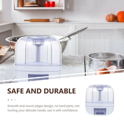 360° Rotating Food Dispenser Large-Capacity Storage Bucket Container 6-Grid Cereal Rice Sealed Tank Grain Box For Kitchen