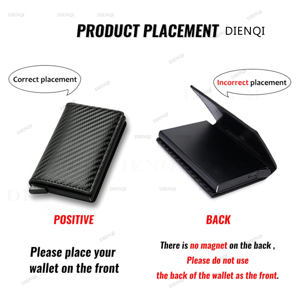 Anti Thief Rfid Credit Card Holder Smart Minimalist Wallet Pocket Men Women Slim Cardholder Bank Cash Creditcard Case Bag Purse