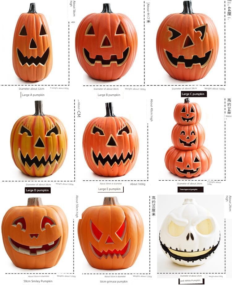 Halloween Pumpkin Lamp Cut Out Led Luminous Shape Funny Shopping Mall Park Indoor Outdoor Decoration Props Ornaments