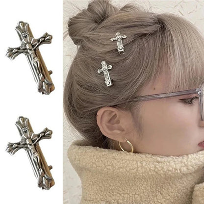 Gothic  Hair Clip Punk Bangs Duckbill Clips Halloween Hair Barrettes Cosplay Hairpin Retro Hair Styling Accessories Dropshipping