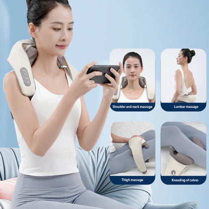 New Portable Mini Relaxer Dredge Kneading Smart Electric Wrap Heated Trapezius Muscle Neck Multifunctional Shiatsu Massage Shawl