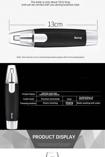 Electric Nose Hair Trimmer For Men Battery Model Trimming Nose Hair Women Nostrils Trim The Hair Scissors Nasal Hair Knife