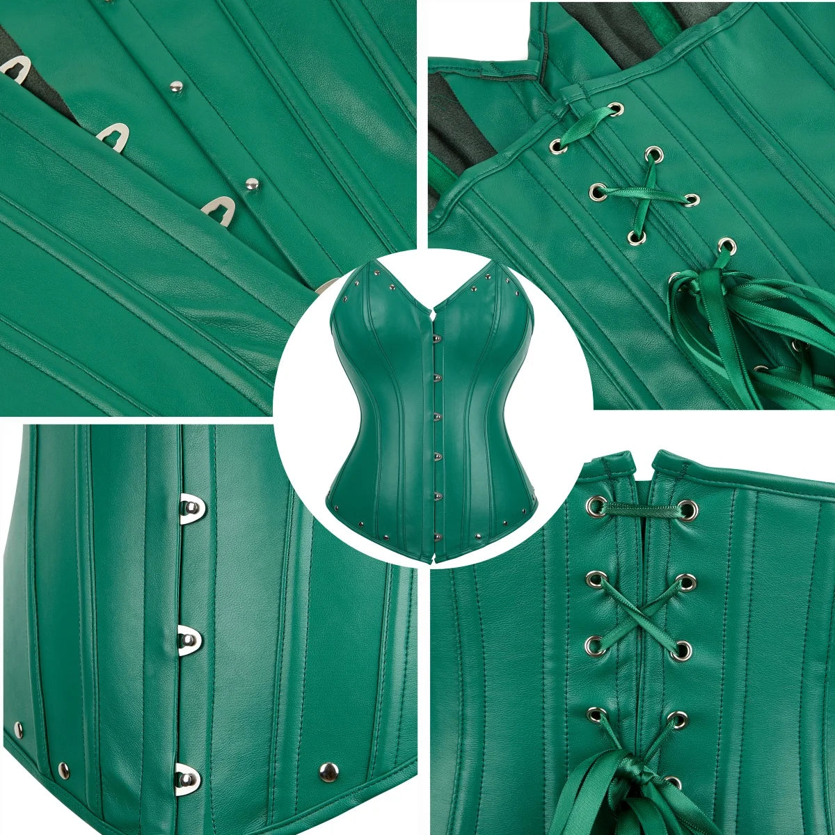 Womens Corset Top Pirate Leather Bustier Steampunk Overbust Bodyshapers Goth Corsets Sexy Party Night Outfits Halloween Costumes