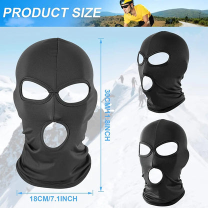 3 Hole Balaclava Full Face Cover Halloween Cosplay Bad Men Mask Ski Balaclava Summer Outdoor Sport Face Cover for Outdoor Sports