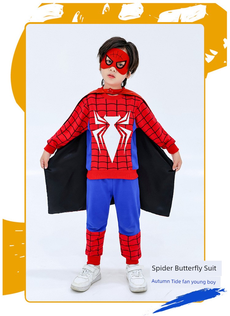 Children's Halloween Spider-Man Autumn Cartoon Sweatshirt