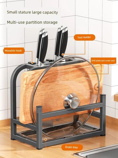 Multi-Functional Cutting Board Kitchen Knife Holder