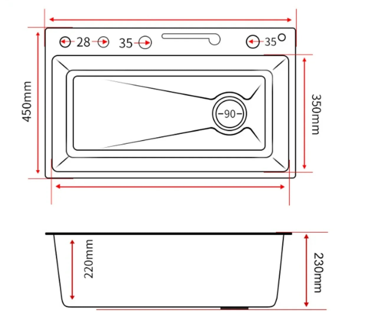 Kitchen sink, waterfall faucet, large single sink, 304 stainless steel sink, manufacturer's lowest direct selling price