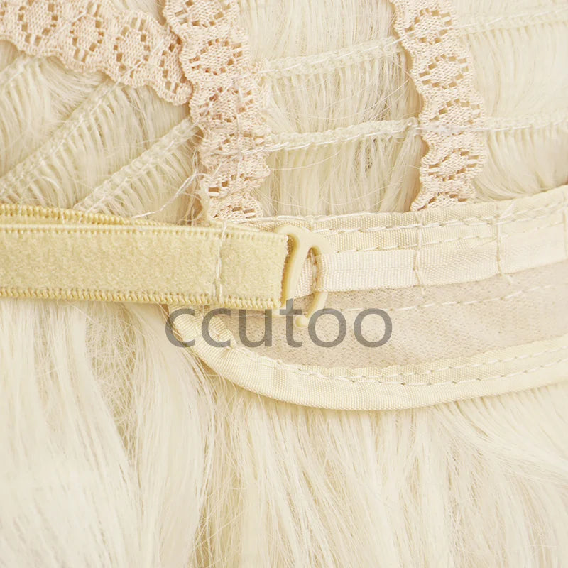 ccutoo Elsa Wig Synthetic Blonde Braid Styled Cosplay Wigs Halloween Carnival Party Play Role + Wig Cap