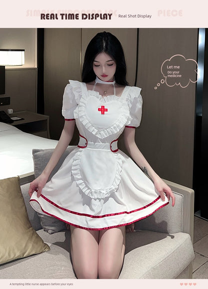 Cute Nurse Sister Pure Desire Wind Dress Cosplay Uniform Suit Halloween Sexy Internet Celebrity Streamer Clothing