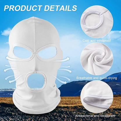 3 Hole Balaclava Full Face Cover Halloween Cosplay Bad Men Mask Ski Balaclava Summer Outdoor Sport Face Cover for Outdoor Sports