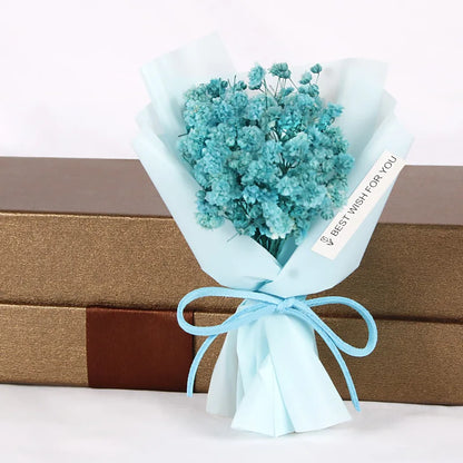 Mini Natural Gypsophil Dried Flowers  Arrangement Car Bouquet Gift Box Filling Decoration Home Party Wedding Little Present