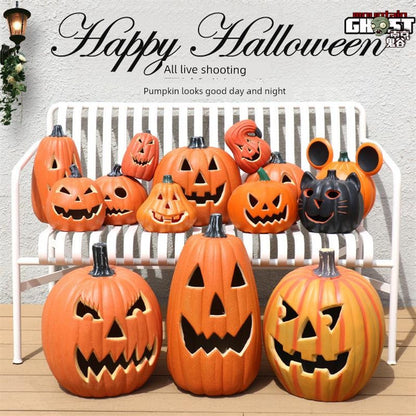 Halloween Pumpkin Lamp Cut Out Led Luminous Shape Funny Shopping Mall Park Indoor Outdoor Decoration Props Ornaments