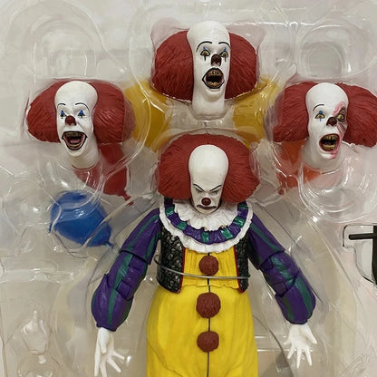 NECA 1990 The Movie Pennywise Joker Action Figure Clown Old Edition Toys Doll Decoration Horror Model For Halloween Gift