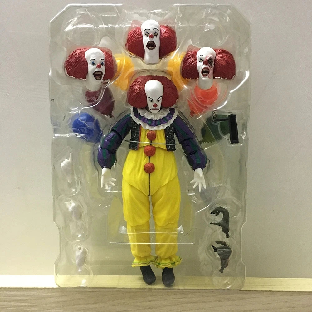 NECA 1990 The Movie Pennywise Joker Action Figure Clown Old Edition Toys Doll Decoration Horror Model For Halloween Gift