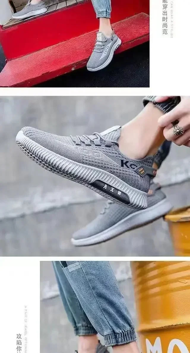 Spring Lightweight Deodorant Men's Shoes Breathable Mesh Sneakers Comfortable Trendy Versatile Shoes Men