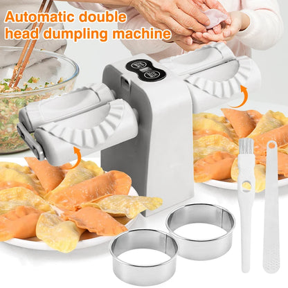 Automatic Electric Dumpling Maker Machine Household Double Head Rapid Forming Dumpling Machine Mold Manual Kitchen Accessories