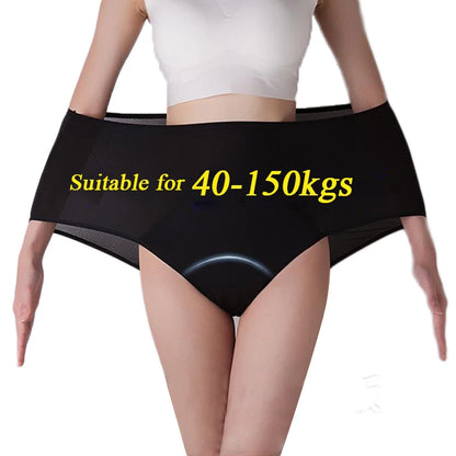 xl~8xl Leak Proof Menstrual Briefs for Women Antibacterial Physiological Underwear Waterproof Period Panties Plus Size Pants