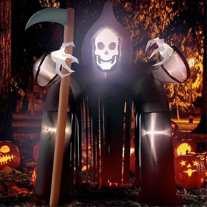 Giant Halloween Inflatable LED Lighted Decoration Pumpkin Ghost Grim Reaper Scary Holloween Party Decor Outdoor Inflatable Toys