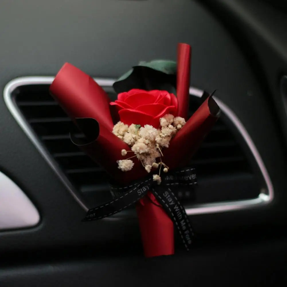 Mini Dried Flower Bouquet Car Diffuser Unique Car Decor Accessory Mini Dried Flower Bouquet Car Air for Aromatherapy for Vent