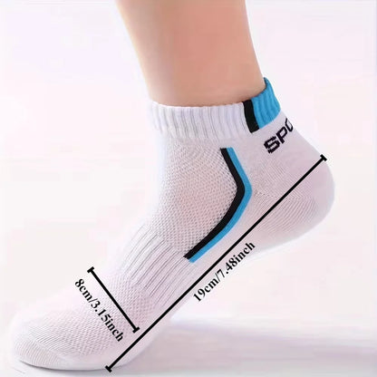 5/10/20/30pairs Simple Stripe Pattern Liner Anklets Socks Comfy Breathable Soft Sweat Absorbent Socks For Men's Outdoor Wearing