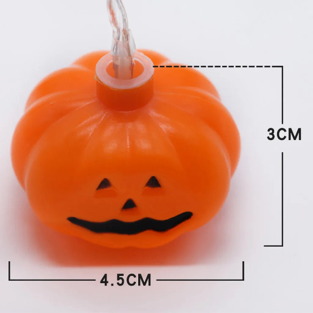 Fantastic Funny LED String Lights Halloween Decoration Accessories Lamp Horror LED Halloween pumpkin battery light string