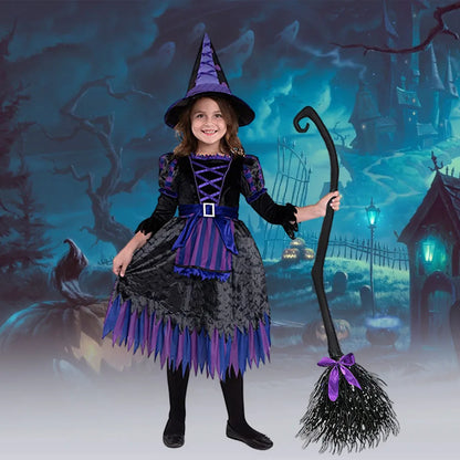 DIY Cosplay Witch Brooms Exquisite Decorative Witch Brooms For Holloween