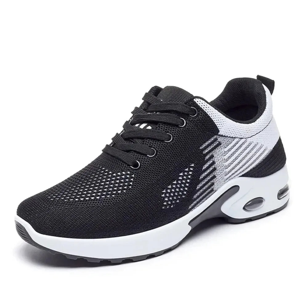 New Running Shoes Ladies Breathable Sneakers Summer Light Mesh Air Cushion Women's Sports Shoes Outdoor Lace Up Training Shoes