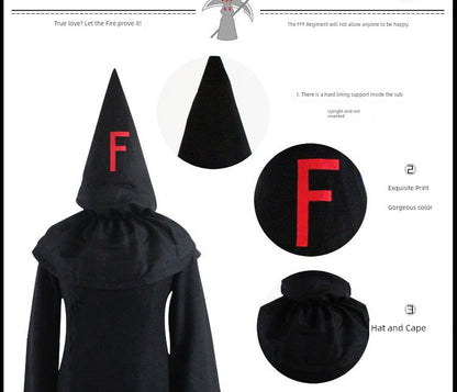 FFF Inquisition Group Clothes Cosplay Anime Ball Halloween Party Cos Costume Fool Guardian Force Cloak