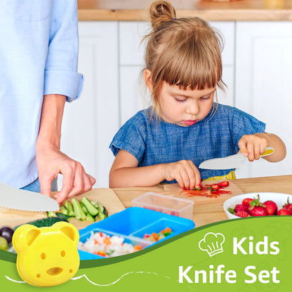 New Kids Cooking Cutter Set Kids Knife Toddler Wooden Cutter Plastic Fruit Knives Crinkle DIY Peeler Tools Kitchen Accessories