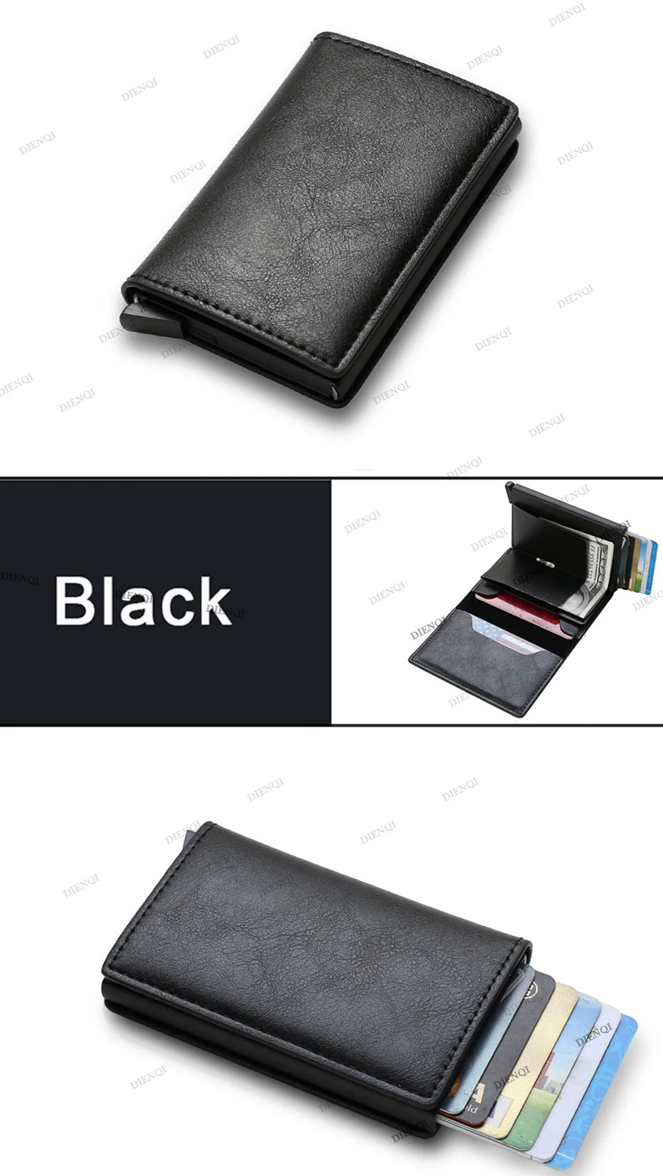 Anti Thief Rfid Credit Card Holder Smart Minimalist Wallet Pocket Men Women Slim Cardholder Bank Cash Creditcard Case Bag Purse