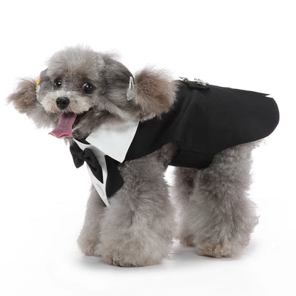 Christmas Dog Costume Dog Halloween Apparel Dog Wedding Outfit Clothes Wedding Shirt Clothes Formal Tuxedo for Teddy Bulldog