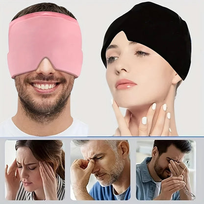 Migraine Relief Hat headache hat Gel Hot Cold Therapy Ice Cap For Relieve Pain Ice Hat Eye Mask Stress Pressure Pain Relief