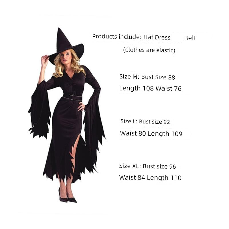 Halloween Cosplay Witch Dress Nightclub Attire Halloween Witch Costume