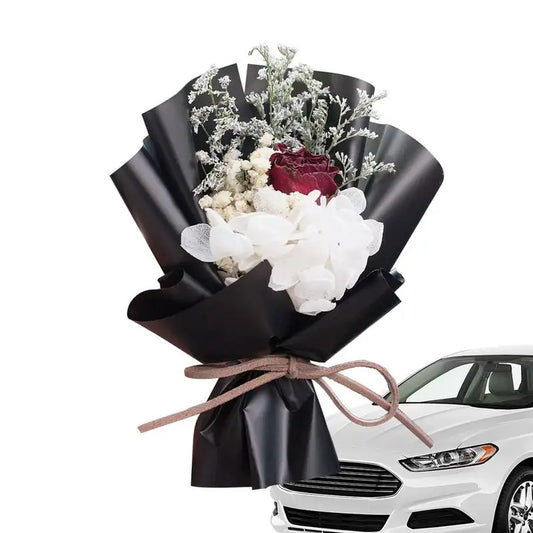 Flower Bouquet Car Air Vent Clip Mini Immortal Bouquet Car Decor Automotive Interior Accessories Car Decorative Ornament For