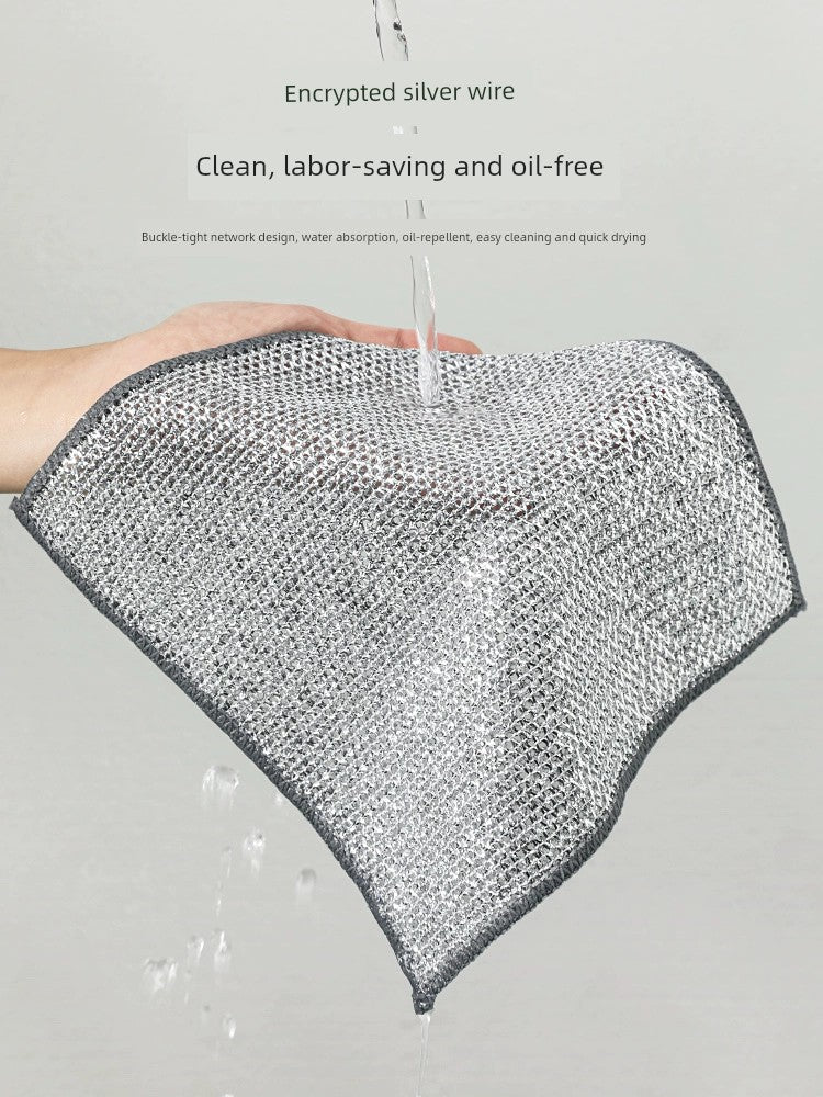 Oil-Free Rag Kitchen Special Double-Sided Steel Wire