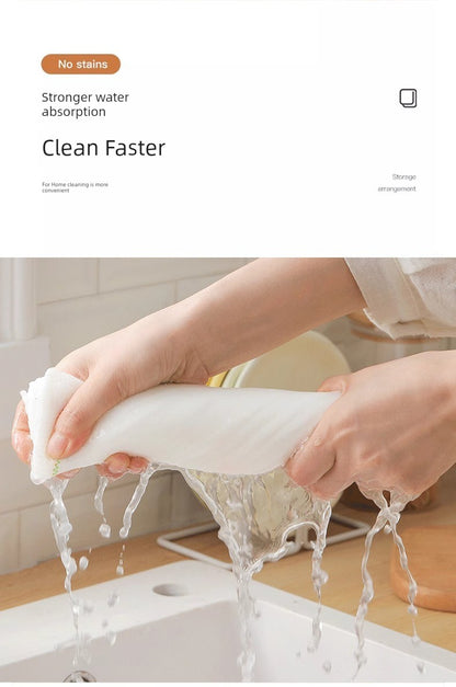 Dishcloth Oil-Free Kitchen Rag Absorbent Lint-Free Table Cleaning Cleaning Towel For Home Oil Removal Easy Cleaning Oil Absorption