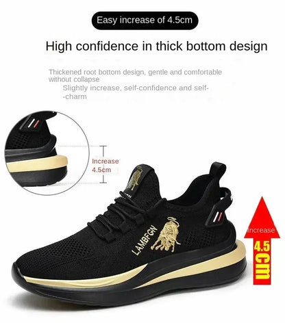 1Pair Big Size Sneakers Shoes for Men Lightweight Breathable Running Walking Male Footwear Soft Sole Lace-up Shoes Man Scarpe