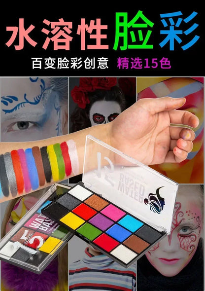 Body Painting Make Up Face Flash Tattoo Eye Shadow Easy To Clean Multicolor Festival Halloween Art Christmas Makeup Party Tools