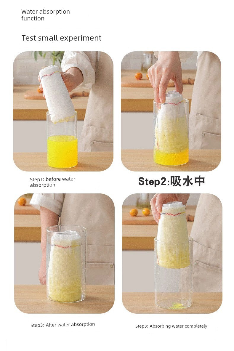 Dishcloth Oil-Free Kitchen Rag Absorbent Lint-Free Table Cleaning Cleaning Towel For Home Oil Removal Easy Cleaning Oil Absorption