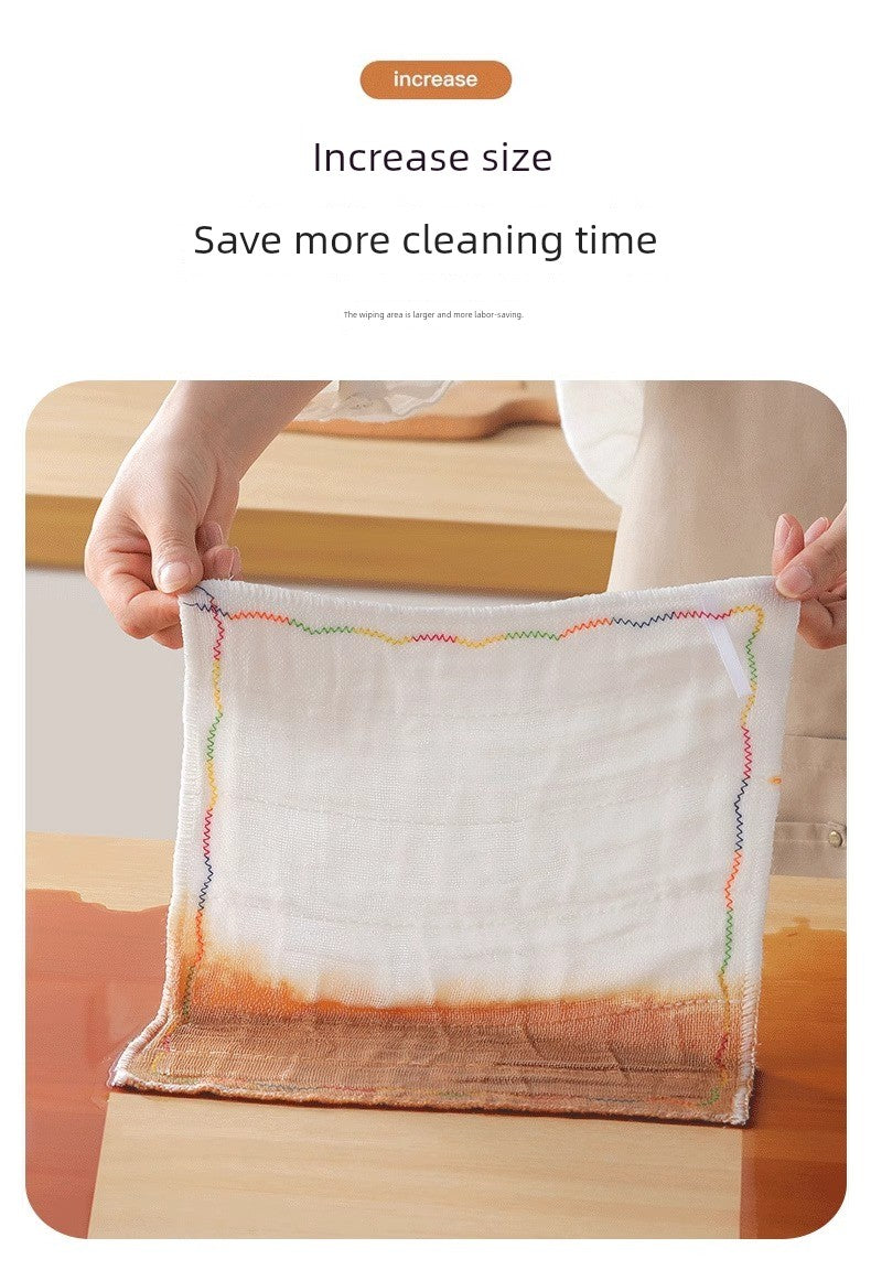 Dishcloth Oil-Free Kitchen Rag Absorbent Lint-Free Table Cleaning Cleaning Towel For Home Oil Removal Easy Cleaning Oil Absorption