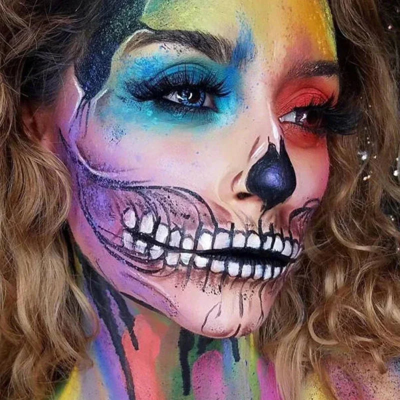 Body Painting Make Up Face Flash Tattoo Eye Shadow Easy To Clean Multicolor Festival Halloween Art Christmas Makeup Party Tools