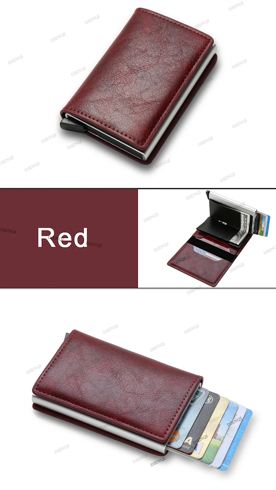 Anti Thief Rfid Credit Card Holder Smart Minimalist Wallet Pocket Men Women Slim Cardholder Bank Cash Creditcard Case Bag Purse