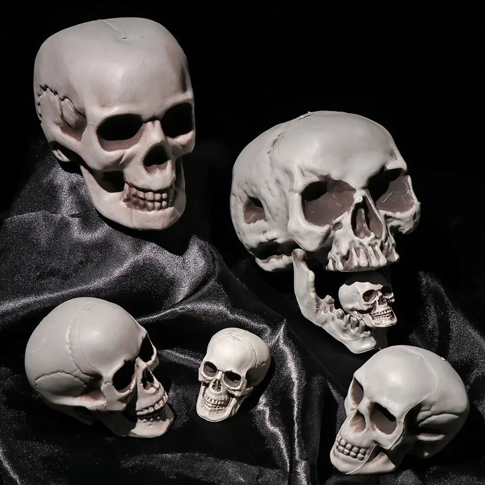 1PC High Quality Terrible Game Supplies Party Decoration Hanging Decor Human Skeleton Halloween Props Skull Head