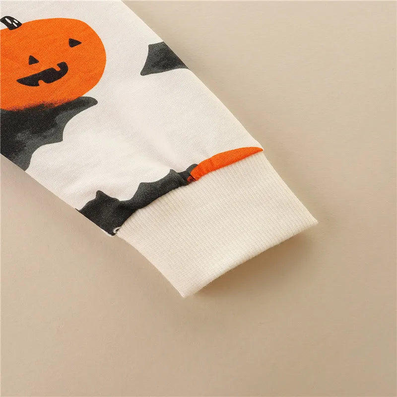 Jumping Meters 2-7T Halloween Boys Girls Sweatshirts Long Sleeve Baby Clothing Pumpkin Toddler Hooded Costume Kids Shirts