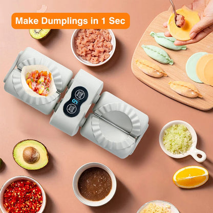 Automatic Electric Dumpling Maker Machine Household Double Head Rapid Forming Dumpling Machine Mold Manual Kitchen Accessories