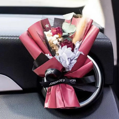 Car Air Vent Aromatherapy Diffuser Dry Flower Mini Bouquet Car Decor Ornament Air Conditioning Fragrance Clip Car Accessories