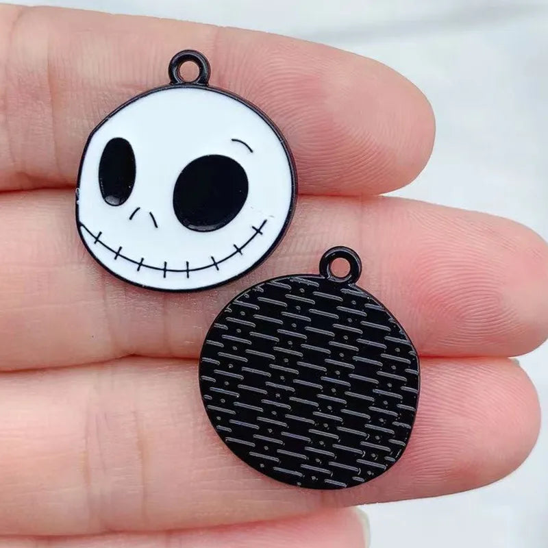 10pcs Enamel Cartoon Haunted  Halloween Ghost Charms DIY Jewelry Making Fashion Earring Necklace Bracelet Pendants Accessorie