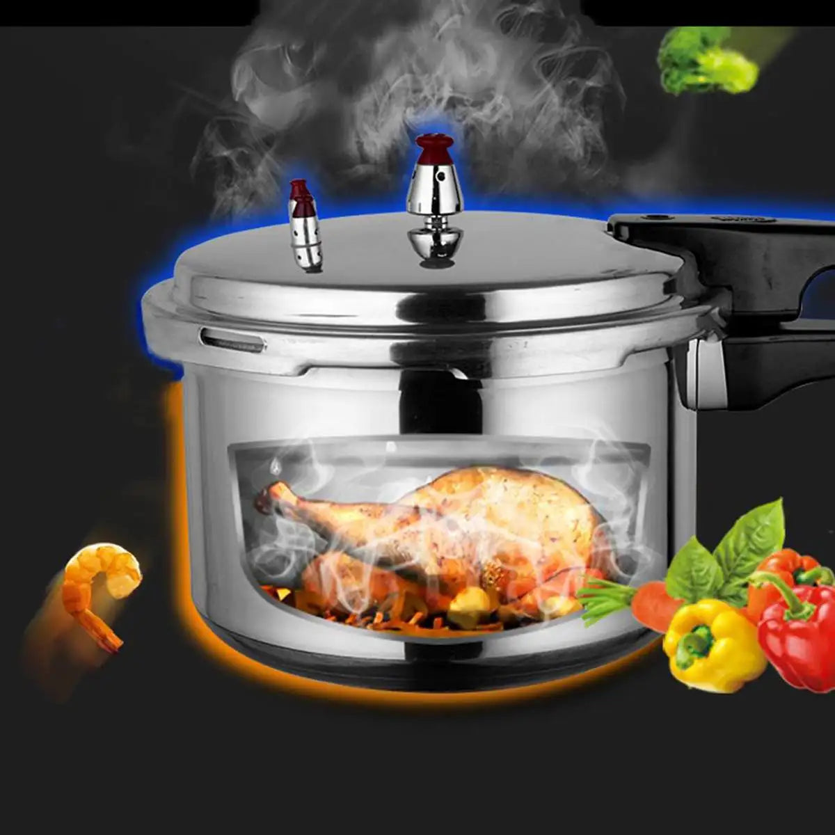 18/20/22/28cm Kitchen Pressure Cooker Electric Stove Gas Stove Energy-saving Safety Cooking Utensils Outdoor Camping 3/4/5/11L